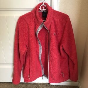 The North Face Raspberry Fleece ZIP up